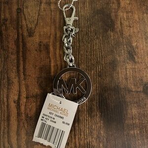 Brand New Michael Kors Logo Keychain & Bag Charm